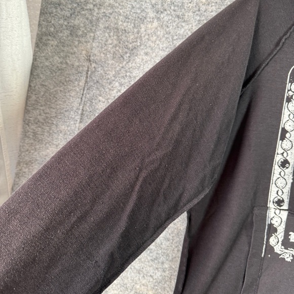 725 Originals Black Zip Hoodie Skull Crest Graphic Streetwear 90s Y2K Size XL - Picture 10 of 15